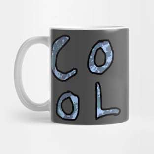 Cool(Blue Word Design) Mug